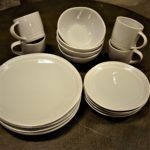gray dishes