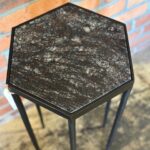 top black marble side table